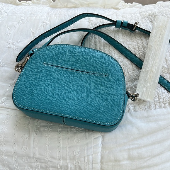 Turquoise blue Coach crossbody bag. - Picture 3 of 9